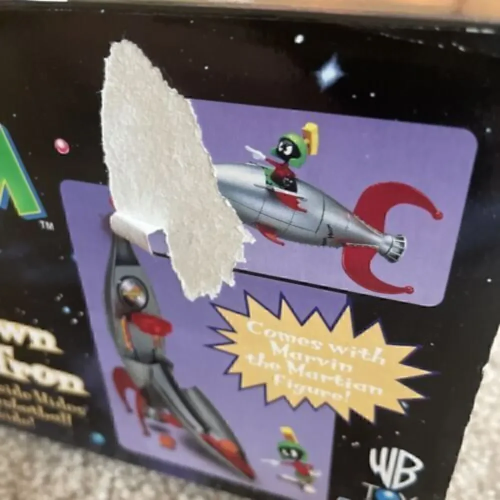 1996 PLAYMATES SPACE JAM - MARVIN’S COUNTDOWN ROCK-O-TRON PLAYSET - NEW In Box
